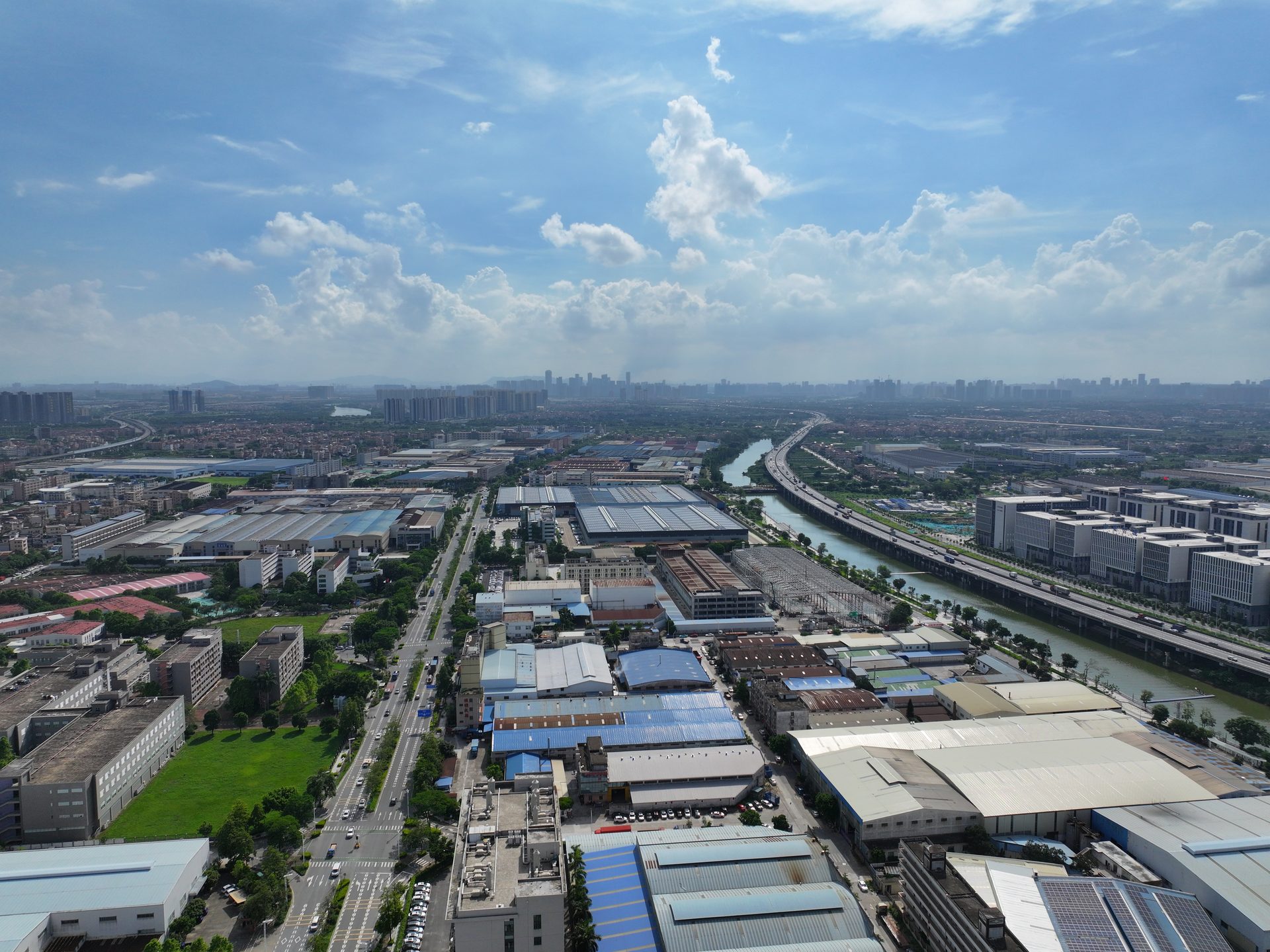 Aerial view of GOLDTD Foshan manufacturing base